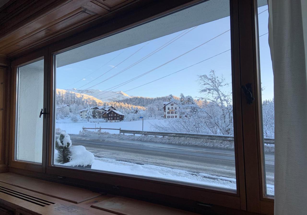 Waldheim Pension Laax Wohnung Buitenkant foto